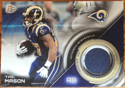 2015 Bowman Relics Tre Mason BR-TM St.Louis Rams - Image 1 of 2