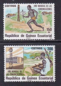 Guinea Ecuatorial 1983 - Edifil 45/46 - Año Mundial de las Comunicaciones - MNH - Imagen 1 de 1
