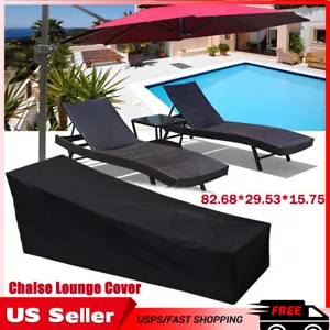 Waterproof courtyard lounge chair cover UV resistant outdoor beach chair cover - Picture 1 of 12