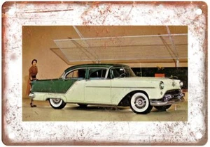 1954 Oldsmobile Ninety-Eight  Sedan Vintage Ad Retro Look Metal Sign A4990 - Picture 1 of 1