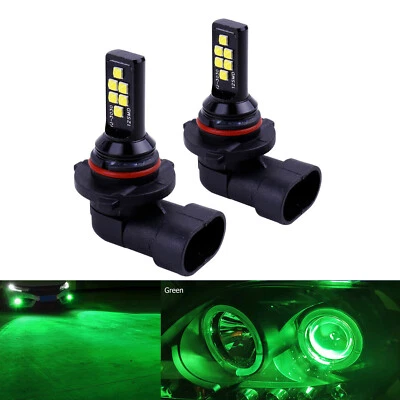 Nuevo 2x 9006 Bombilla LED Verde Brillante Actualizada SMD 3030 Luz Antiniebla Repuesto Directo Foto 1 de 4