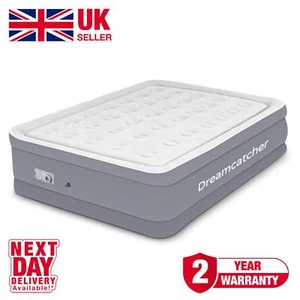 Double Air Bed Blow Up Inflatable Camping Mattress with Built In Electric Pump - Picture 1 of 5
