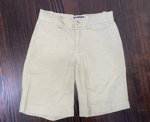 Boys Polo Ralph Lauren Tan Beige Khaki Flat Front Shorts Size 10 - Picture 1 of 4