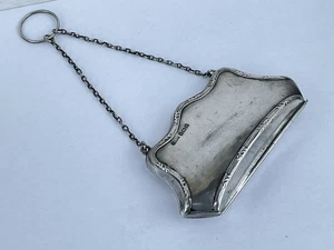 Un'antica borsa da sera o borsa da donna in argento, marchio distintivo Birmingham 1914 - Foto 1 di 13