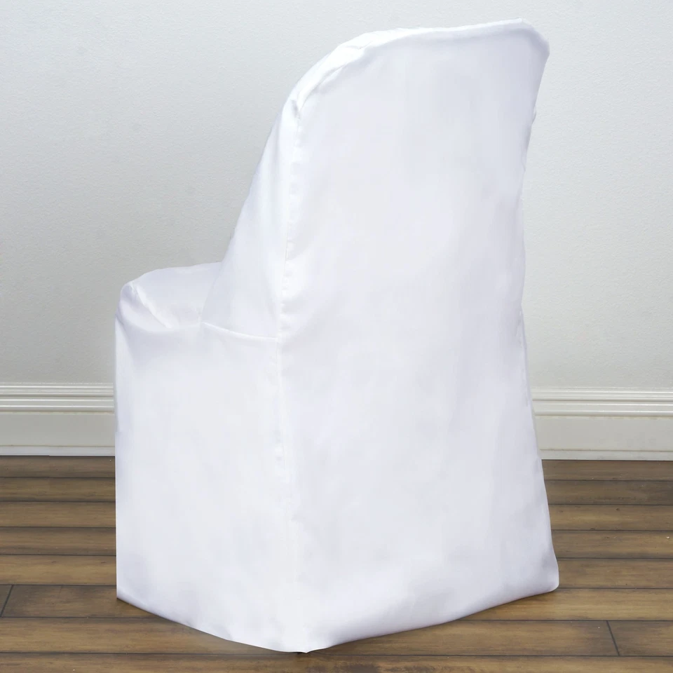 75 Polyester FOLDING CHAIR COVERS Wedding Banquet Party Reception Decorations - Image 1 of 1