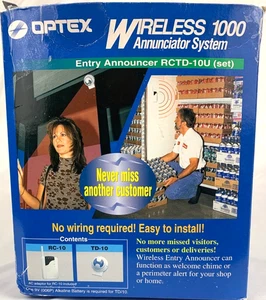 Optex RCTD-10U Wireless 1000 TD-10U Sensor + RC-10U Receiver Set - Picture 1 of 8