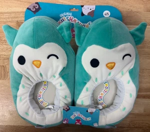 Squishmallows - Zapatillas de felpa Winston Owl - Niños talla 4-5 - Nuevas - Imagen 1 de 6