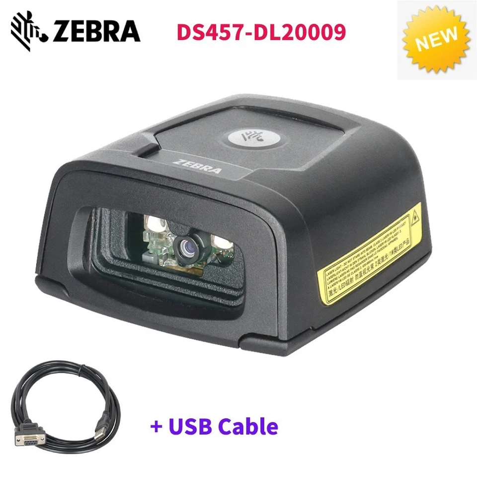 Zebra DS457-DL20009 1D 2D Fixed Mount Laser Reader Barcode Scanner w/USB Cable - Image 1 of 4