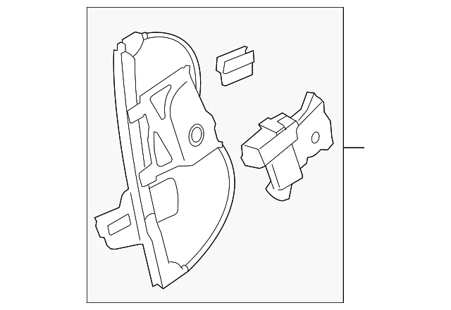 Regulador de ventana eléctrica del lado del pasajero delantero genuino GM con motor 20896933 Foto 1 de 4