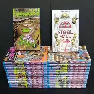4set JoJo's Bizarre Adventures STEEL BALL RUN Manga Vol. 1~24 Japanese Used - Afbeelding 1 van 2