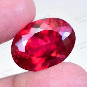 28.20 Ct Natural Blood Red Mozambique Ruby Stunning CERTIFIED Loose Gemstone - Picture 1 of 9