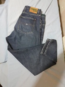 Tommy Jeans Women's Size W32 L32 Blue Denim High Rise Tapered Leg TJ2004 Jeans - Picture 1 of 21