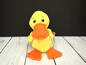 Ty Beanie Baby: Quackers the Duck w/ Tag ERRORS - 1994/1993 Retired - Picture 1 of 11