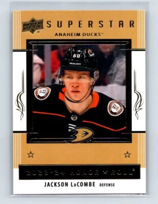 2023-24 UD Series 2 Honor Roll  #HR43 Jackson LaCombe Anaheim Ducks - Image 1 of 2