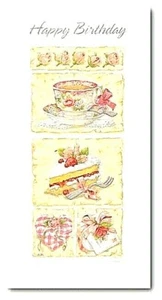 Afternoon Tea - Birthday Card With Bible Text - Psalm 144:15 - EB8839 - Picture 1 of 1