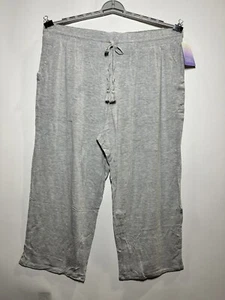 Women's Plus Size Beautifully Soft Cropped Pajama Pants - Stars Above Gray 1X - Picture 1 of 2