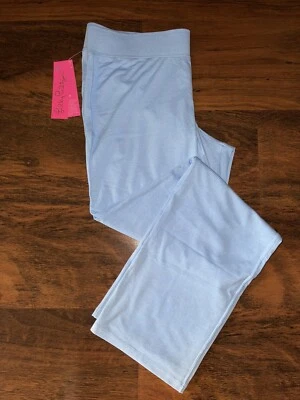 Lilly Pulitzer LARGE Heathered BLUE TAYDEN PANTS Pull-On Lounge Jersey Knit NWT - Image 1 of 4