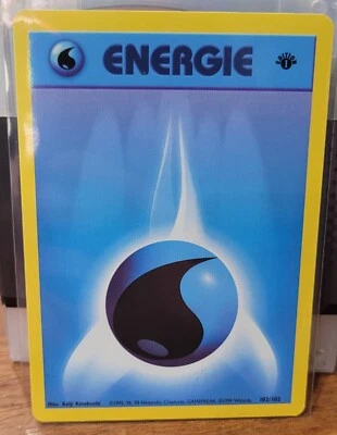 1st Edition Water Energy - German Base Set - 102/102 - Pokemon - Image 1 of 2