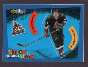 Tarjeta de hockey 1997 Upper Deck StickUms Jeremy Roenick Phoenix Coyotes NHL EX #S13 - Imagen 1 de 2
