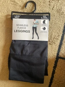 Leggings negros de vellón sin costuras Lildy talla L-XXL - Imagen 1 de 4