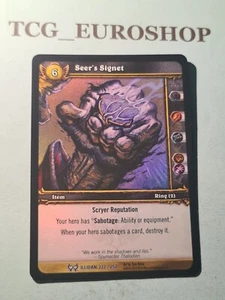 Seer's Signet▪︎FOIL▪︎The Hunt for Illidan▪︎2008▪︎WARCRAFT▪︎ENGLISH▪︎NM #4 - Picture 1 of 2