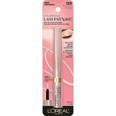 (6 PACK)L'Oreal Paris Voluminous Lash Paradise Liquid Eyeliner, Rose Gold - Image 1 of 2