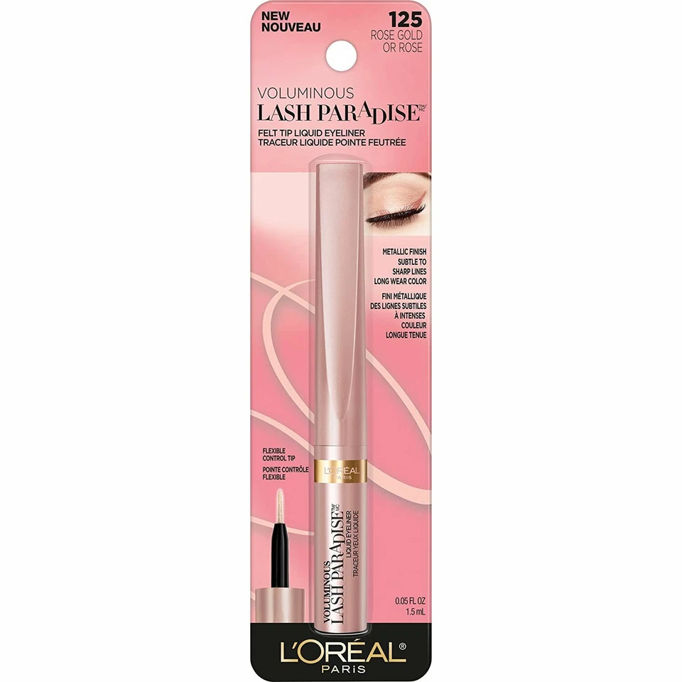 (6 PACK)L'Oreal Paris Voluminous Lash Paradise Liquid Eyeliner, Rose Gold - Image 1 of 2
