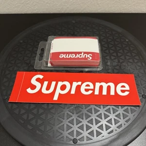 SUPREME x C-LINE NAME BADGE STICKERS RED (PACK OF 100) box logo - FW20 - Picture 1 of 4