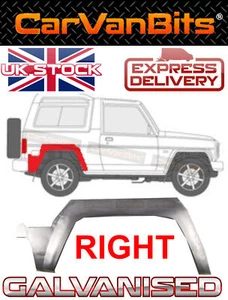 PANEL DE UMBRAL DEL CUERPO DE REPARACIÓN DEL ARCO DE RUEDA TRASERA PARA DAIHATSU FOURTRAK ROCKY FEROZA 85-01 - Imagen 1 de 5
