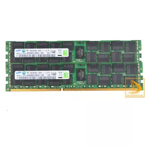 Samsung 2x 16GB 2RX4 PC3L-12800R DDR3L-1600MHz CL11 ECC REG Server RAM Memory 32 - Picture 1 of 9