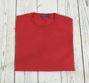 AMEDEO FERRANTE BAUMWOLLSTRICK FEIN 14 RUNDHALSAUSSCHNITT - ROT - Bild 1 von 3