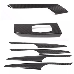 Dry Carbon Fiber interior Cover Trim 6PCS For BMW X3 X3M G01 X4 X4M G02 18-2021 - Foto 1 di 20