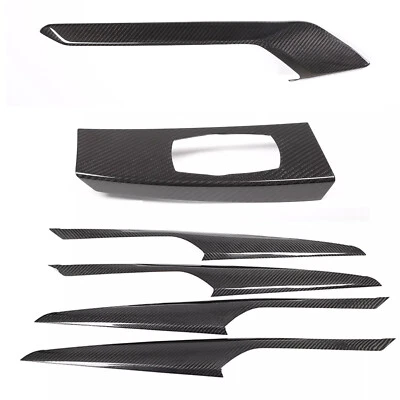 Dry Carbon Fiber interior Cover Trim 6PCS For BMW X3 X3M G01 X4 X4M G02 18-2021 - Image 1 of 4