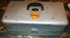 "SHELL OIL CO. VINTAGE UMCO FISHING TACKLE BOX - SIZE 204-A - 