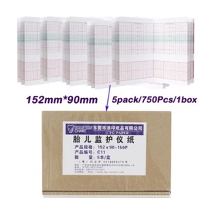 750Pcs High Density Medical Recording Print Paper Fetal Monitor Thermal Paper - Picture 1 of 12