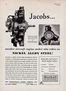 Pubblicità motore aereo Jacobs 1932 23/10/2024cc - Foto 1 di 1