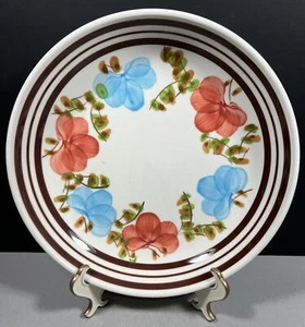 Pasta Bowl San Giovanni Valdarno Ironstone Ceramica Floral Hand Painted Italy - Imagen 1 de 6