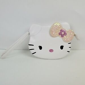 Hello Kitty Coin Purse Wristlet Handbag Bag Girls Clutch Zipper Wallet Pouch