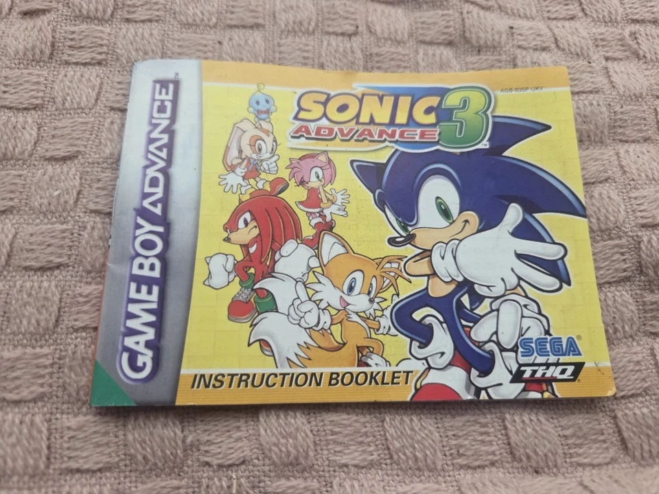 Game Boy Advance Instruction Booklet Manual Sonic Advance 3 - Image 1 of 2