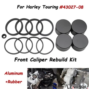 Brake Caliper Rebuild Kit Caliper Piston Seals Kit For Harley Touring 43027-08 - Picture 1 of 9