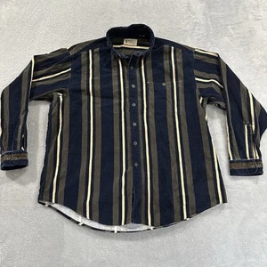 Vintage Northwest Territory Shirt Men's XL Striped 90s Mulitcolor Saddlebrook  - Picture 1 of 6