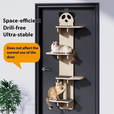 Over Door Cat Tree & Climber Multi Level Cat Shelves for Indoor Scratch & Climb - Image 1 of 4