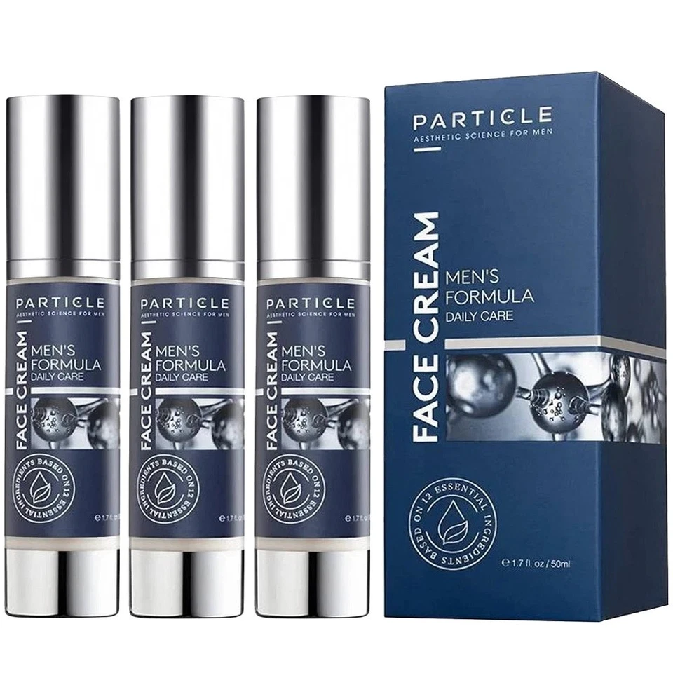 Crema facial con partículas 3 piezas para hombres 6 en 1 crema antienvejecimiento combate las bolsas para los ojos manchas oscuras Foto 1 de 4