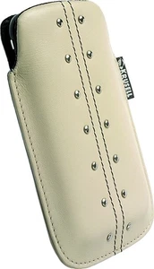 Krusell Kalix Pouch M Sand Universal Leather Bag Protective Case Cover - Picture 1 of 1