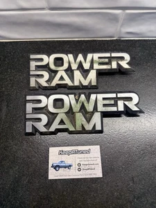 1981-1993 Dodge Power Ram W/D 150 250 350 Emblem Front Fender Badge OEM - Picture 1 of 1