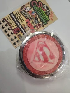 Espejo de viaje retro con logotipo de Supergirl compacto con pedrería - Imagen 1 de 2