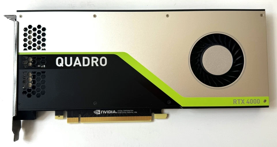 HP NVIDIA QUADRO RTX 4000 GPU 8GB GRAPHICS VIDEO CARD 699-5G160-0500-810 - Image 1 of 1