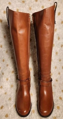 Botas de montar altas de cuero marrón FRANCO FORTINI Campbell 126155 talla 6,5 M sin usar Foto 1 de 4