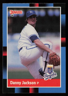1988 Donruss Danny Jackson #132a Kansas City Royals Baseball Card - Image 1 of 2