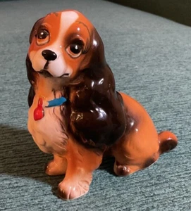 Figura de colección de cerámica de Disney Dama y perro vagabundo Japón - Imagen 1 de 8
